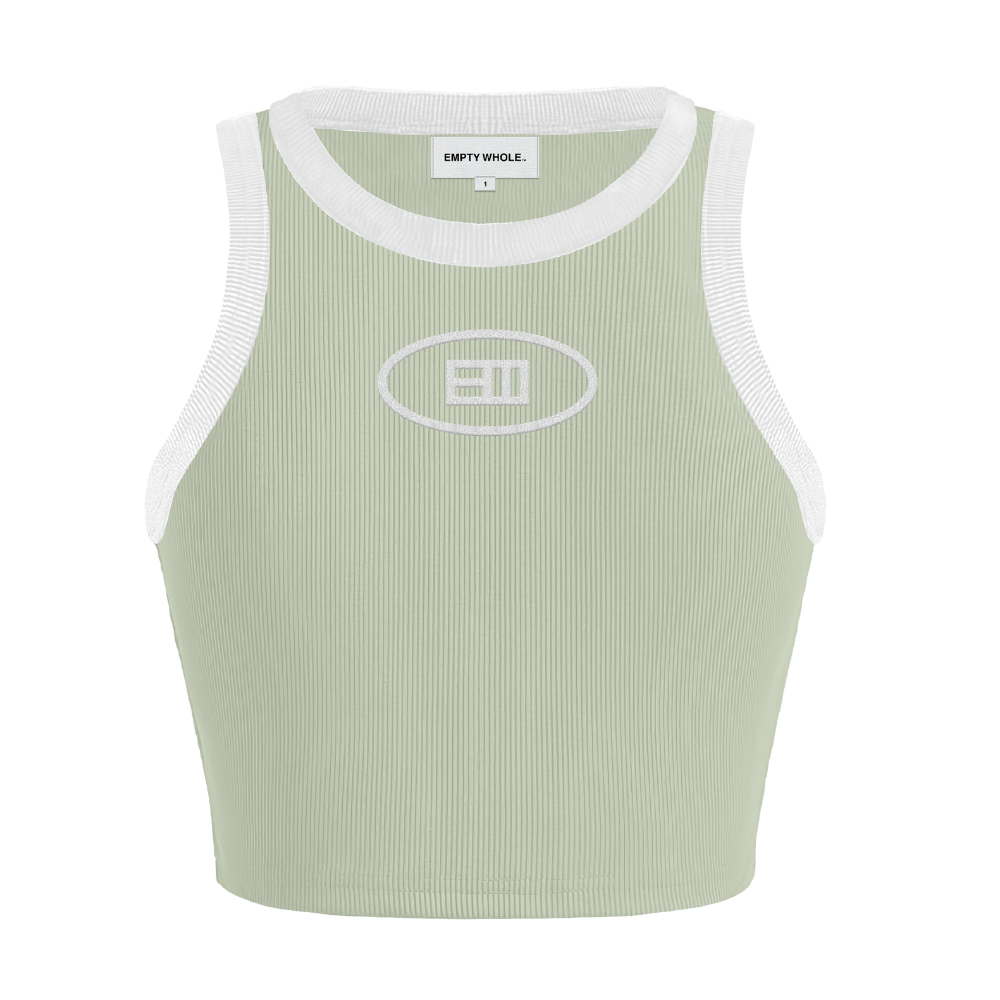 Empty Whole Ellipse Logo Tank Top - Mint