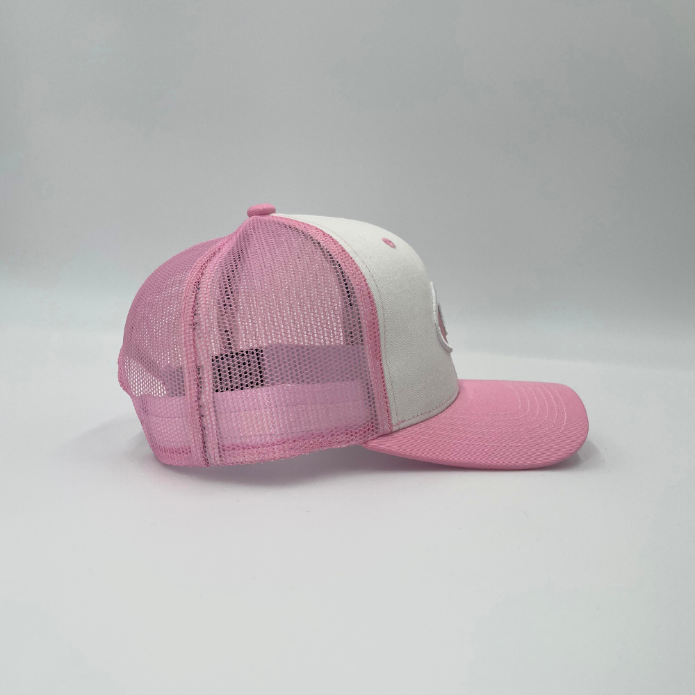 Empty Whole Ellipse Logo Trucker Hat - Pink