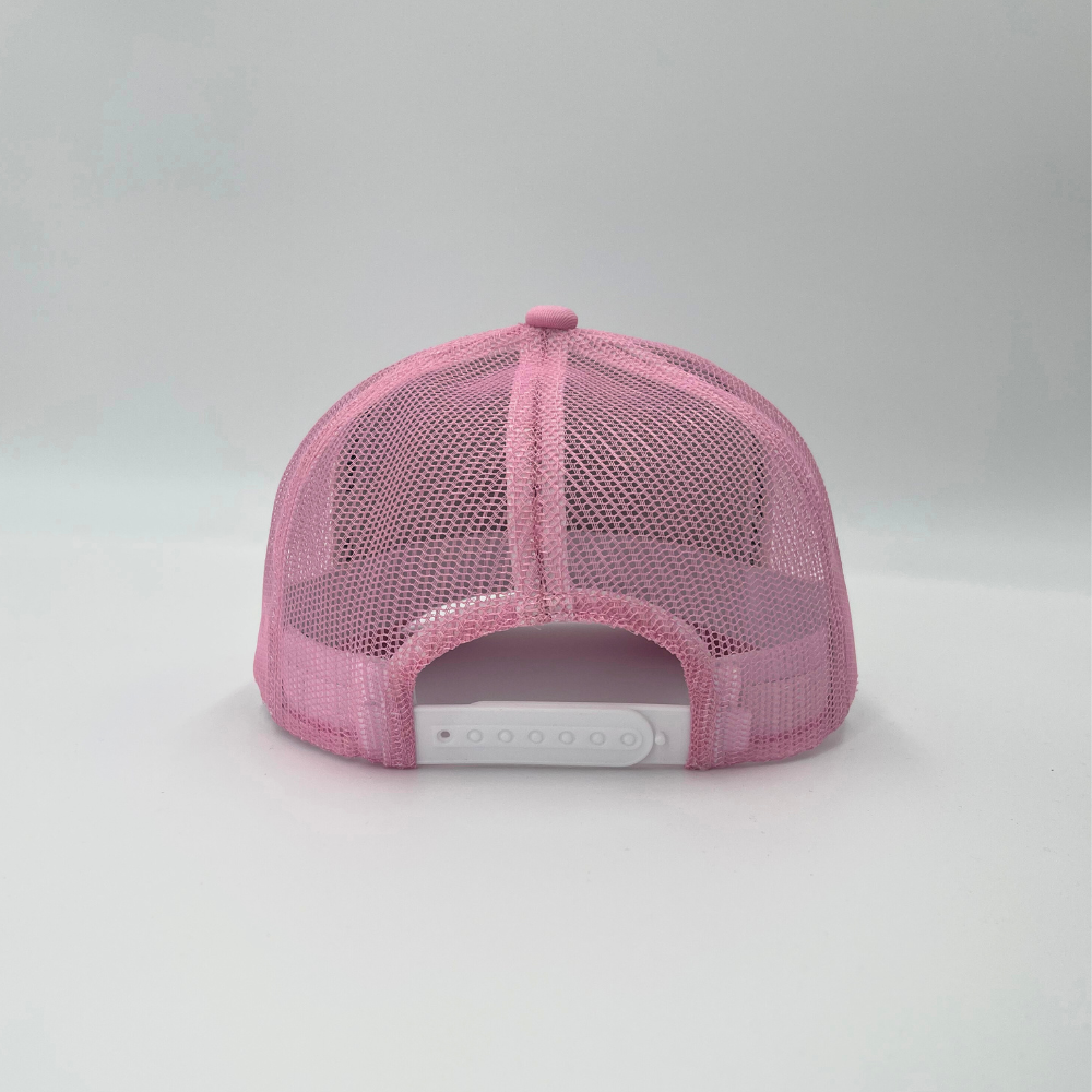 Empty Whole Ellipse Logo Trucker Hat - Pink