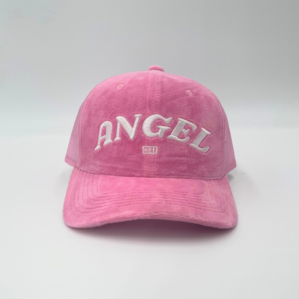 Velvet Angel Trucker Hat Pink - Empty Whole | Women's streetwear brand