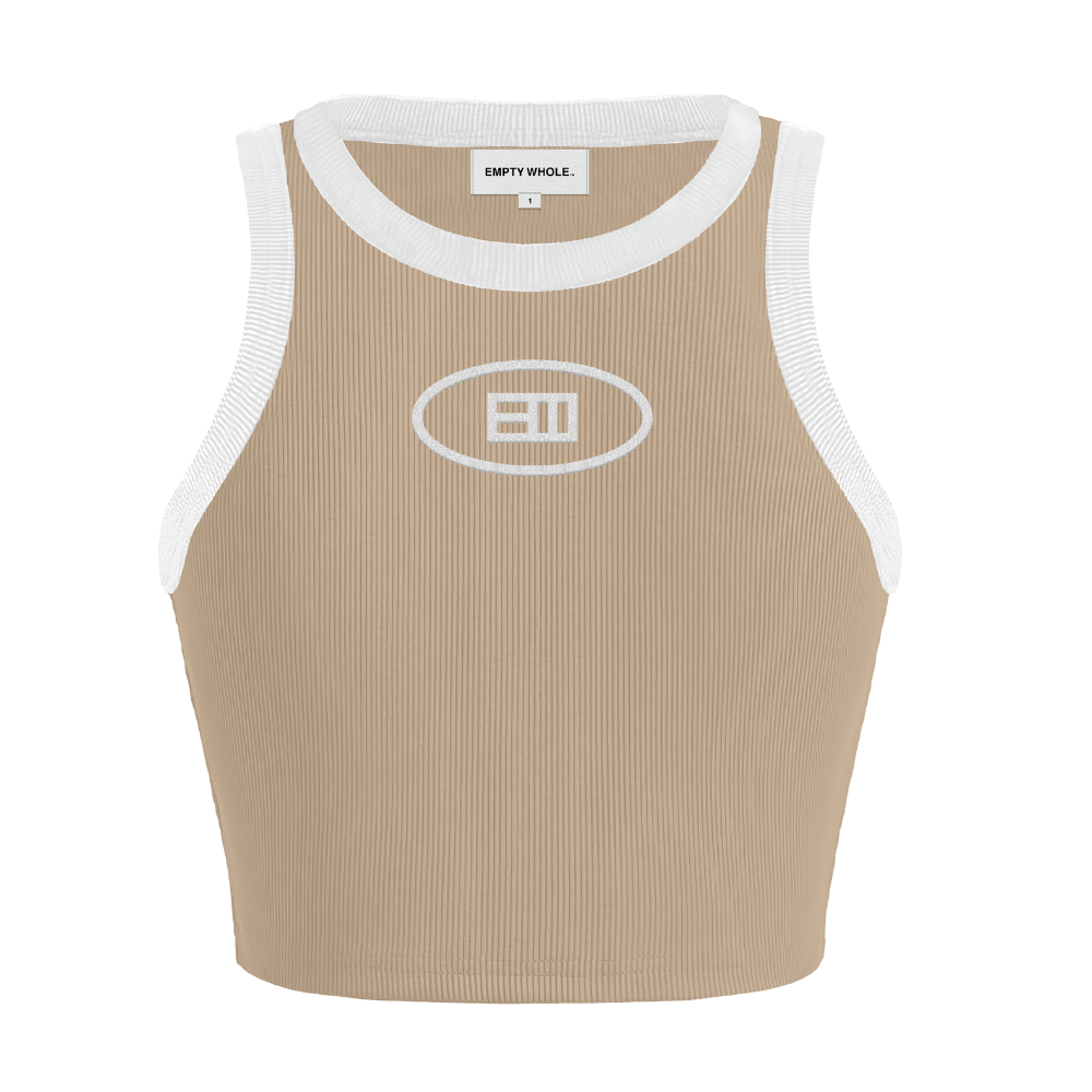 Empty Whole Ellipse Logo Tank Top - Sand