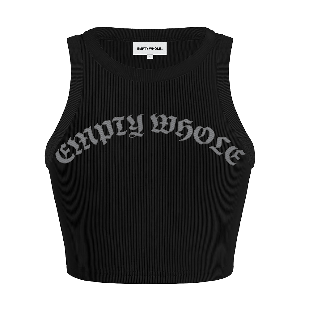 Empty Whole Script Logo Tank Top - Black