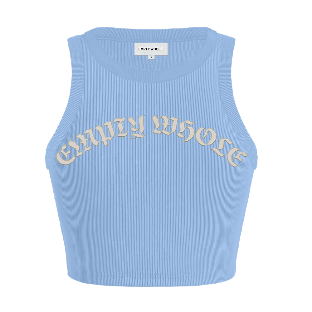 Empty Whole Script Logo Tank Top - Dreamy Blue