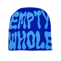 Blue Empty Whole Beanie