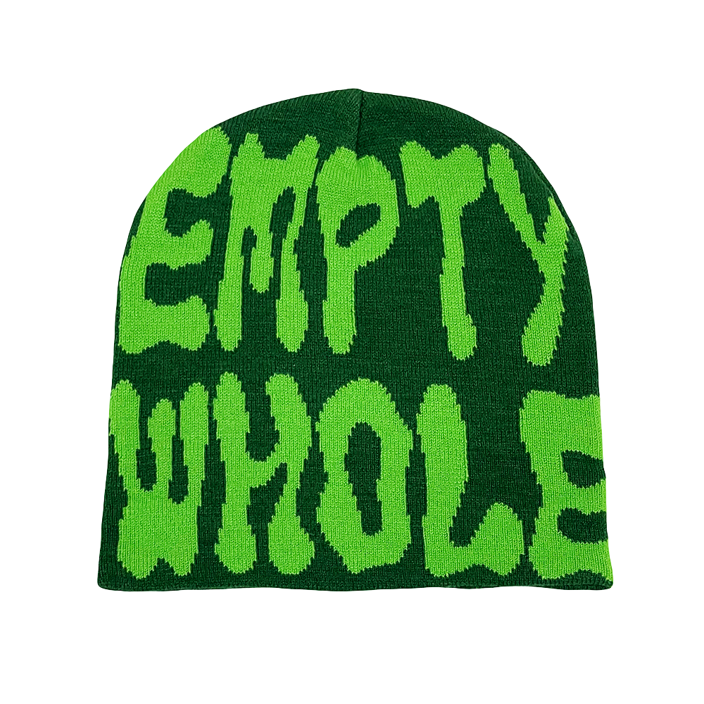 Green Empty Whole Beanie