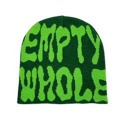 Green Empty Whole Beanie