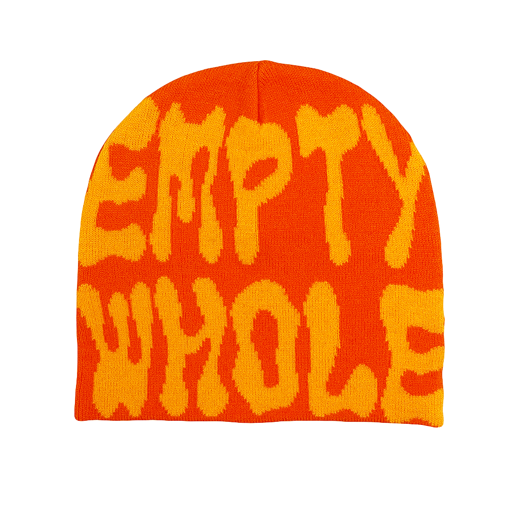 Gray Empty Whole Beanie