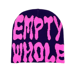 Purple Empty Whole Beanie