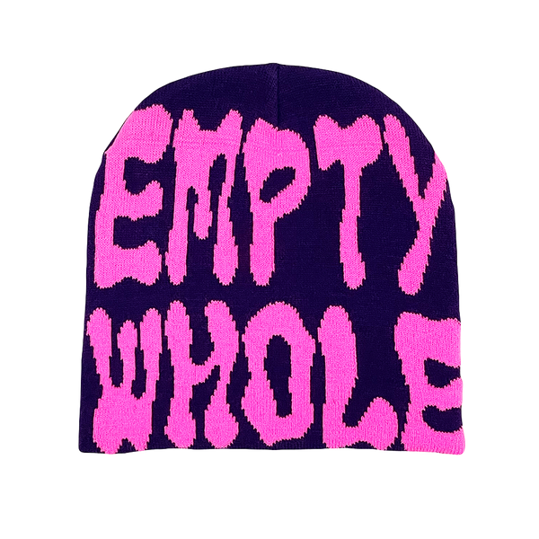 Purple Empty Whole Beanie