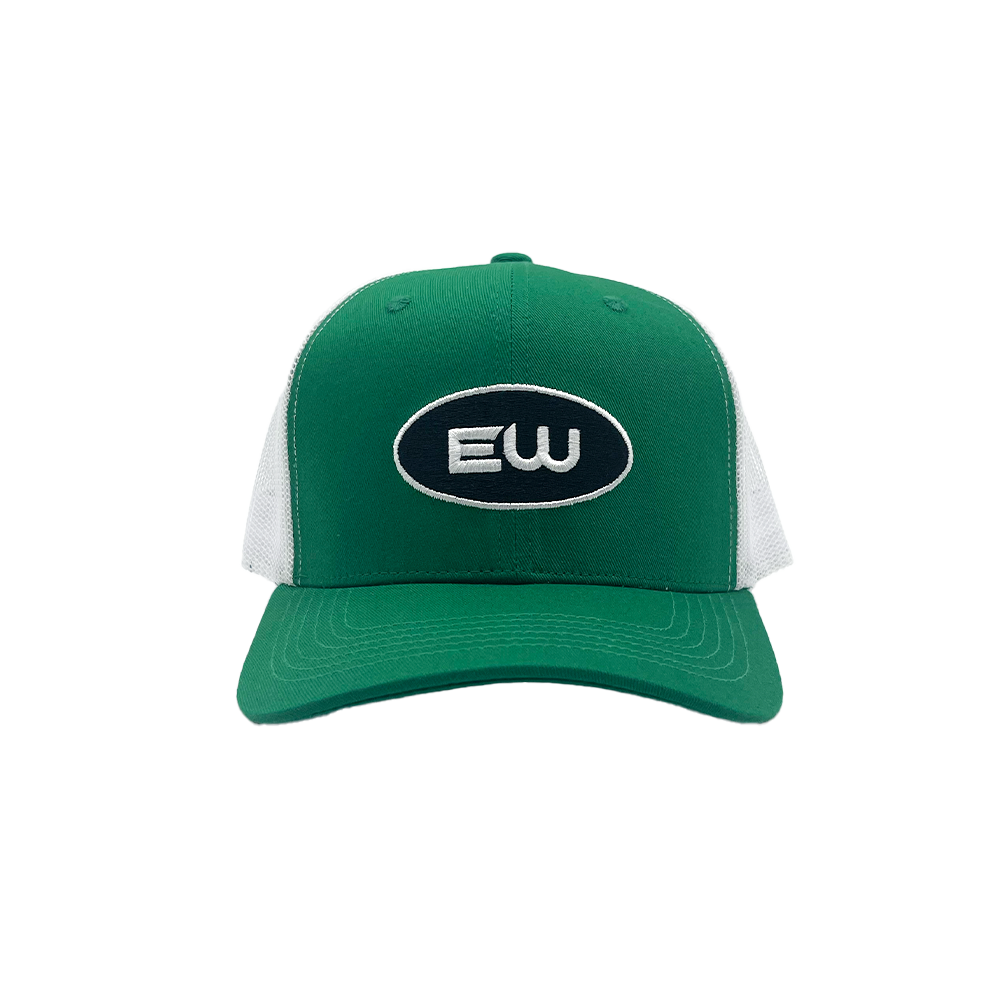 EW Trucker Hat - Green - Empty Whole Women's Streetwear - Girls Snapback Trucker Hat