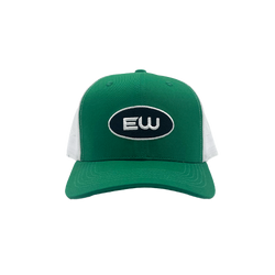 EW Trucker Hat - Green - Empty Whole Women's Streetwear - Girls Snapback Trucker Hat