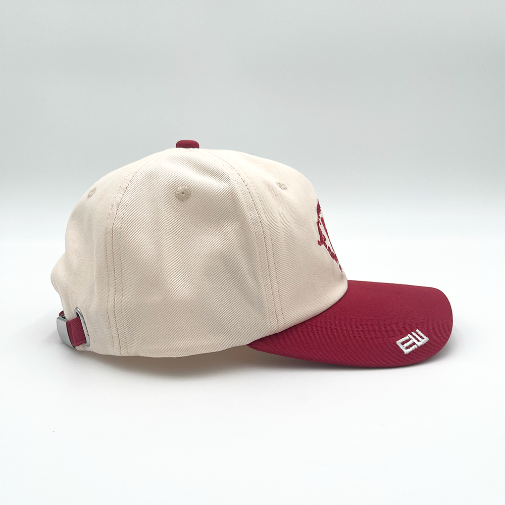 Empty Whole Butterfly Dad Hat - Burgundy / Cream - Empty Whole Women's Streetwear - Girls Dad Hat