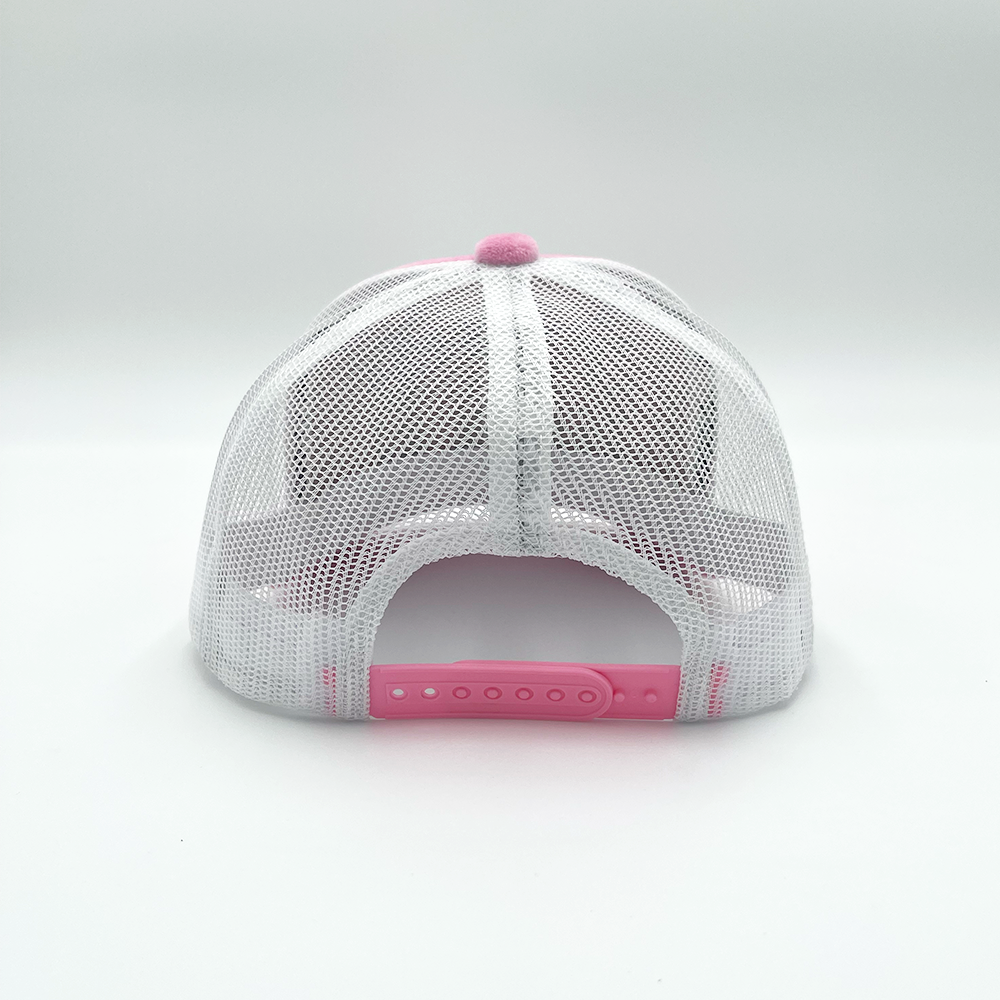 Velvet Love / Hate Trucker Hat - Pink - Empty Whole Women's Streetwear - Girls Snapback Trucker Hat