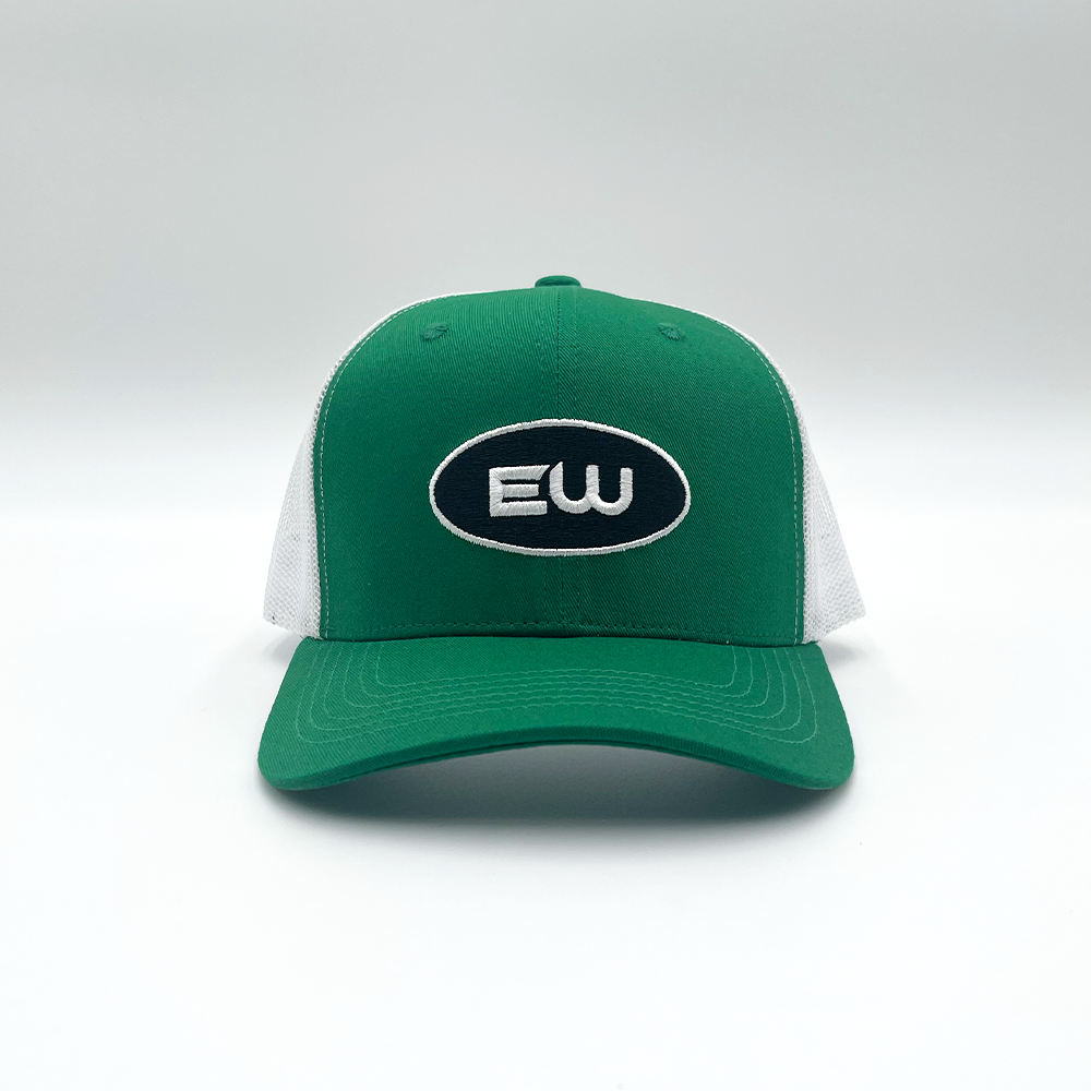 EW Trucker Hat - Green - Empty Whole Women's Streetwear - Girls Snapback Trucker Hat