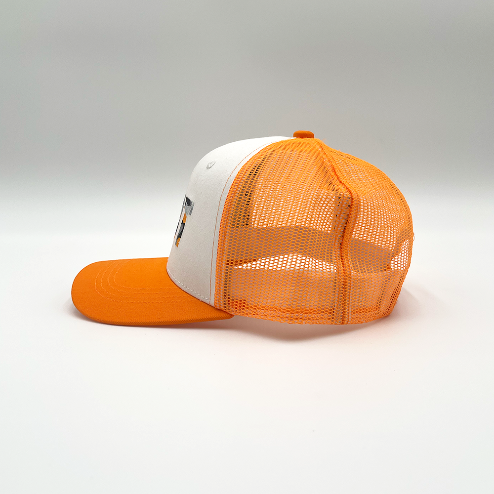 Camo Art Trucker Hat - Orange - Empty Whole Women's Streetwear - Girls Snapback Trucker Hat