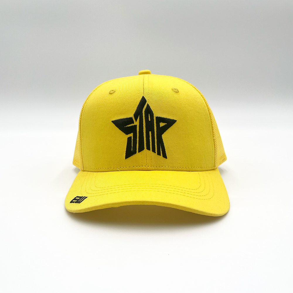 Empty Whole Star Trucker Hat - Yellow - Empty Whole Women's Streetwear - Girls Snapback Trucker Hat