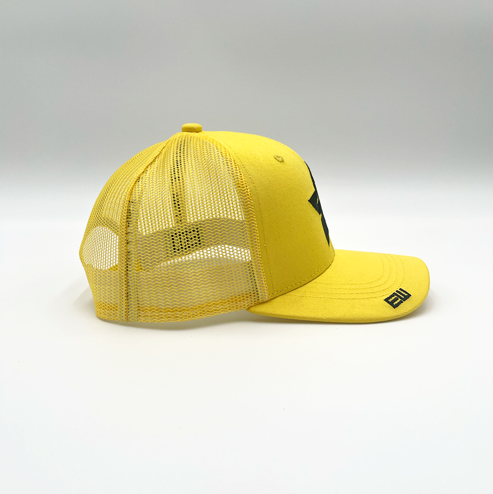 Empty Whole Star Trucker Hat - Yellow - Empty Whole Women's Streetwear - Girls Snapback Trucker Hat