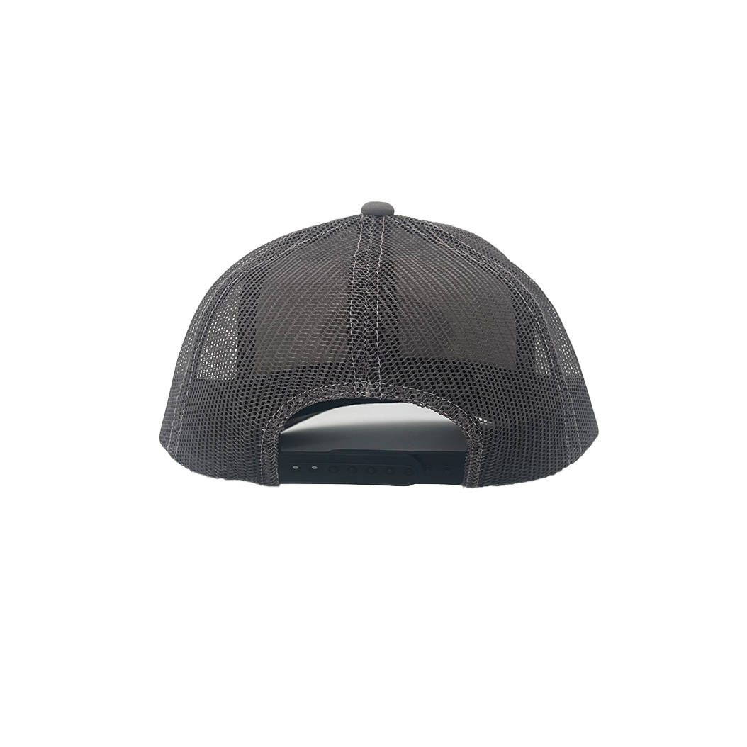 Ellipse Logo Trucker Hat - Gray + Pink