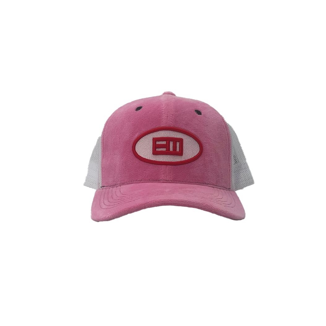 Ellipse Logo Trucker Hat - Pink Velvet