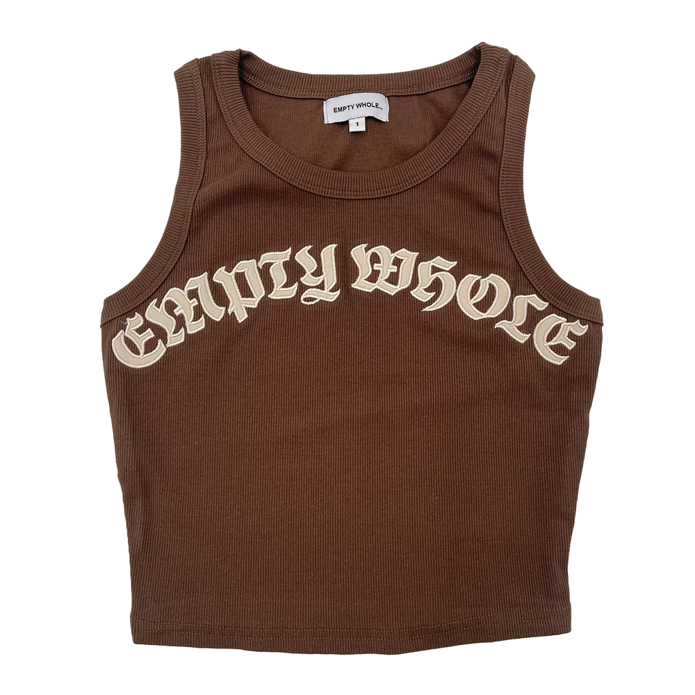 Script Logo Tank Top - Mocha