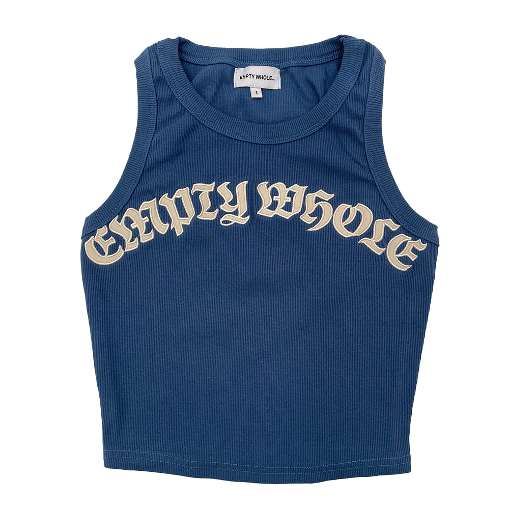 Script Logo Tank Top - Midnight Blue