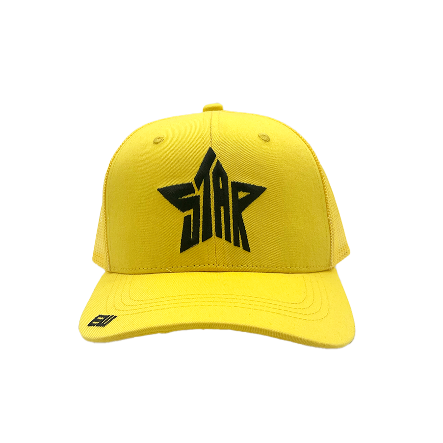 Empty Whole Star Trucker Hat - Yellow - Empty Whole Women's Streetwear - Girls Snapback Trucker Hat