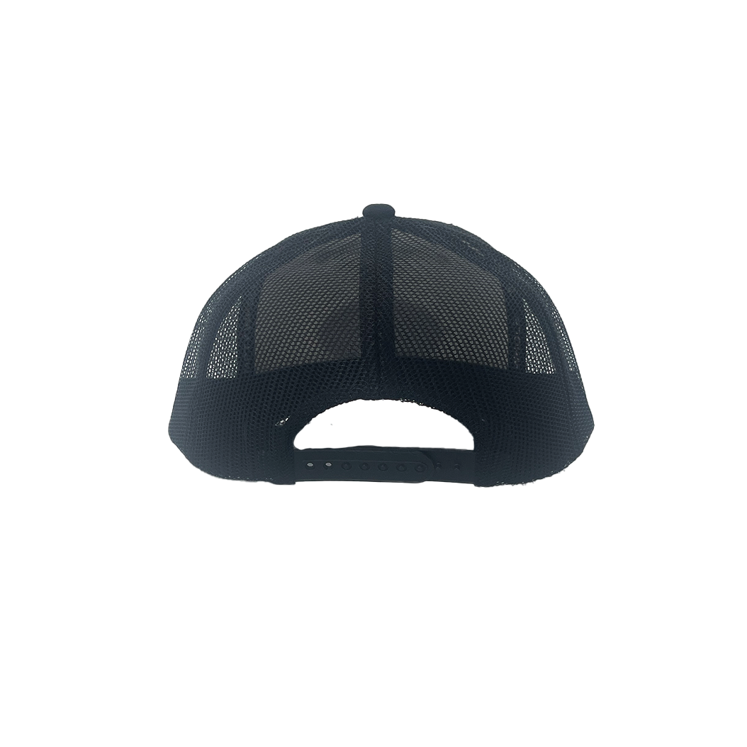 Ellipse Logo Trucker Hat - White + Black