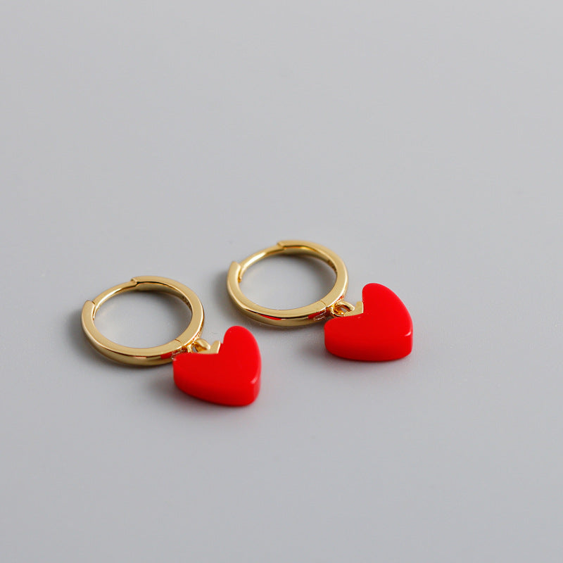 Red Heart Hoop Earrings – Empty Whole™