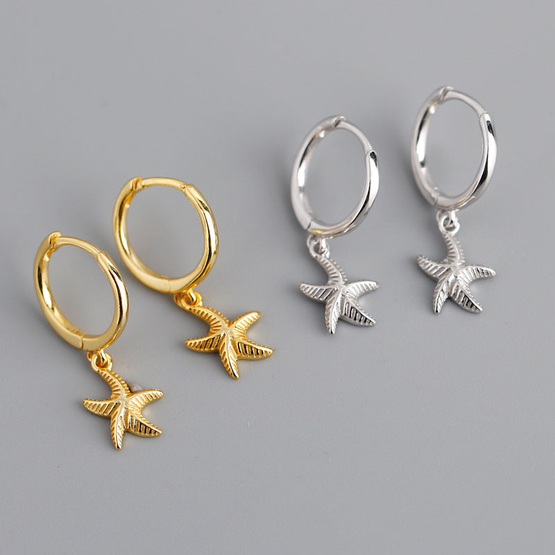 Star Fish Hoop Earrings from Empty Whole