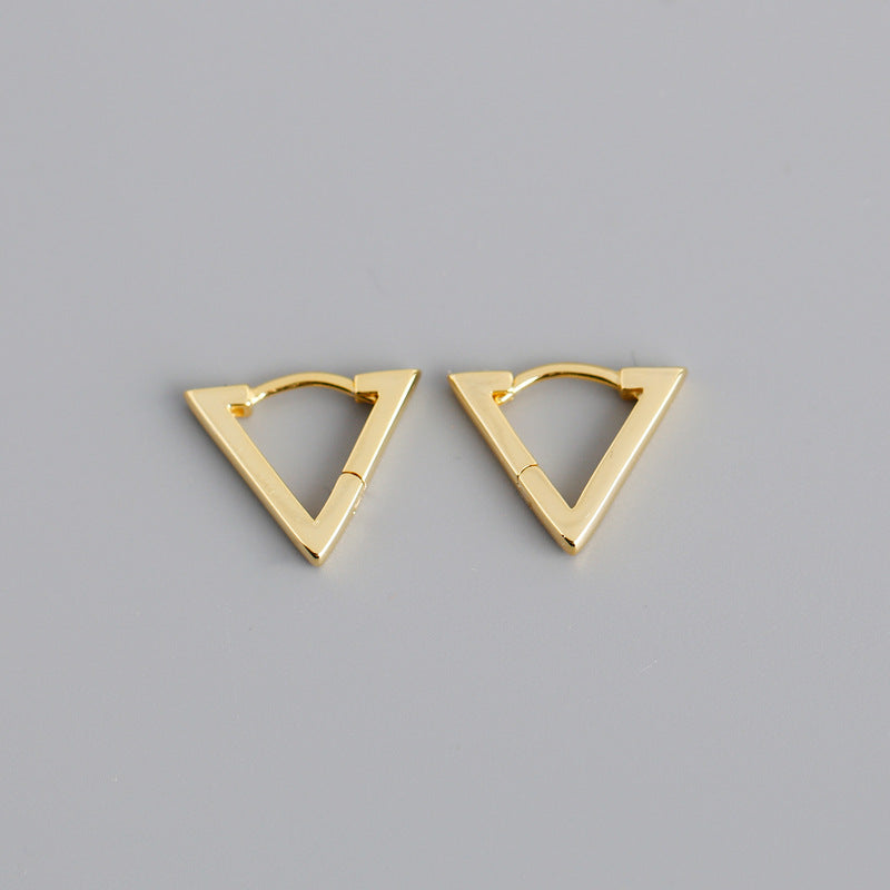 Triangle Shaped Hoop Earrings from Empty Whole