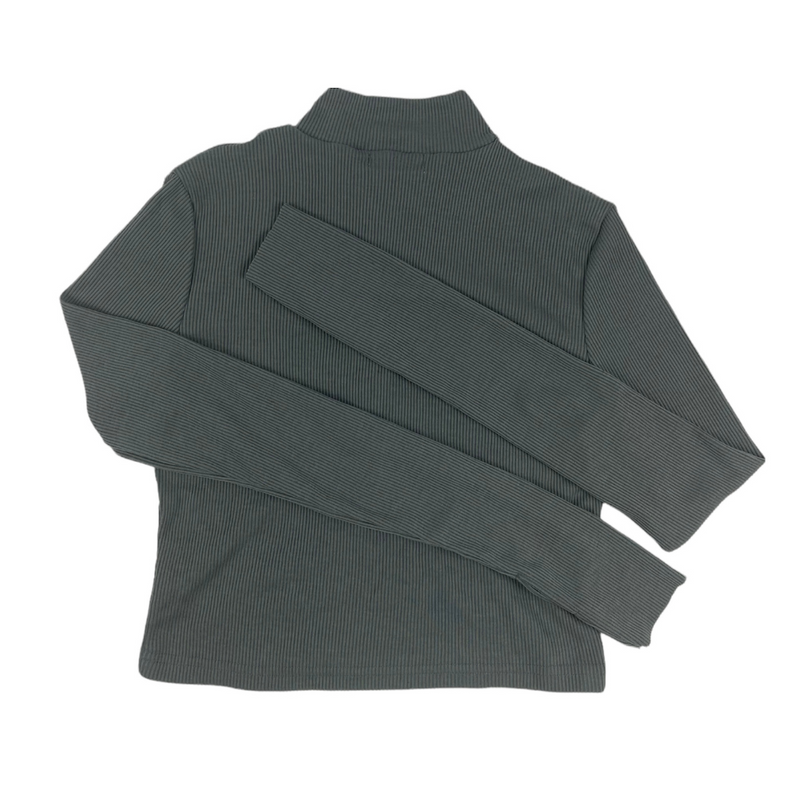 Grey Long Sleeve 3/4 Zip Up - Empty Whole