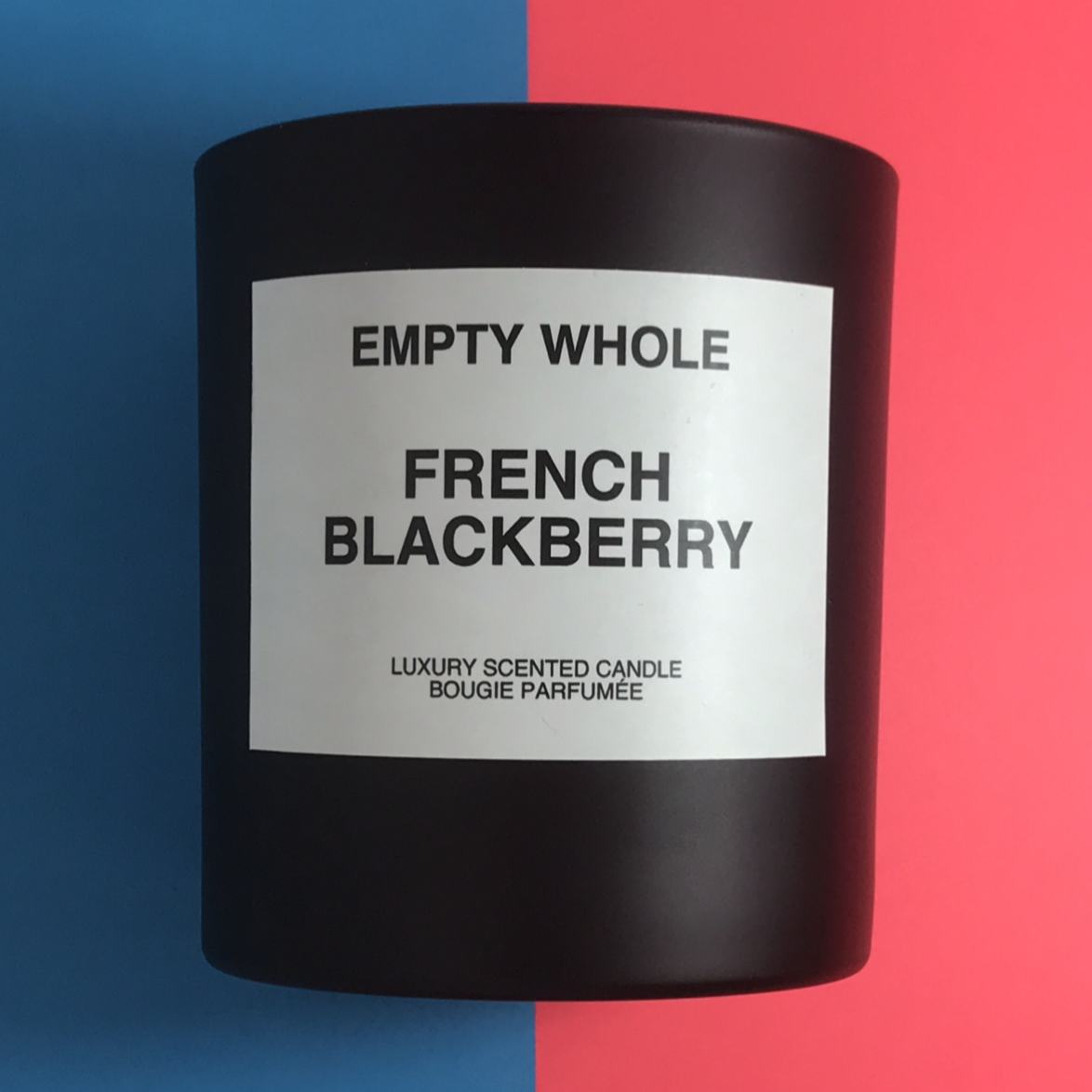 Empty Whole French Blackberry Candle