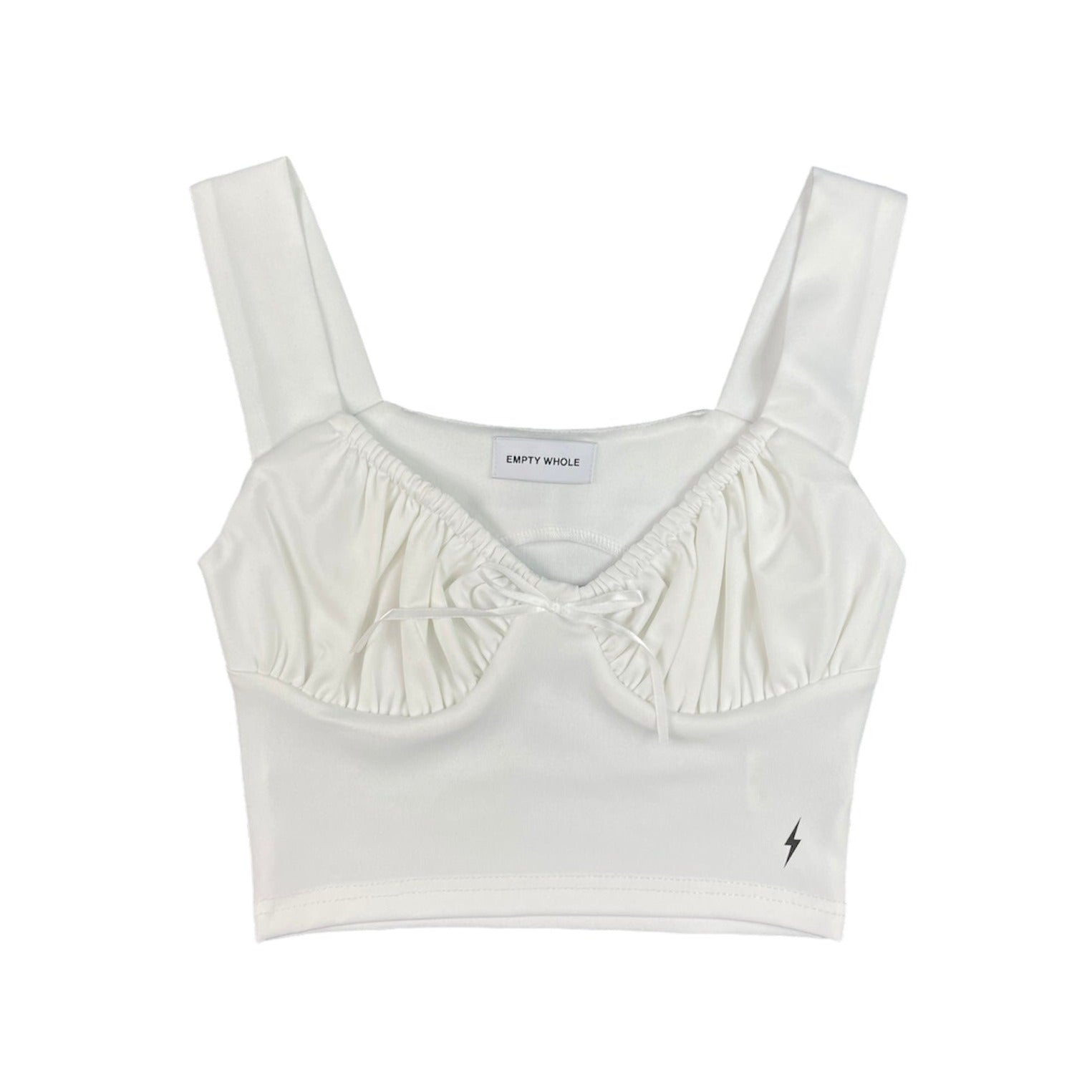 White 90's Style Cami Top Empty Whole