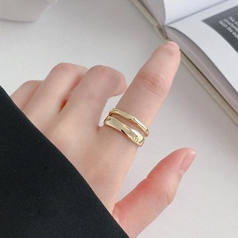 Vintage Open Cut Ring Gold Empty Whole Jewelry