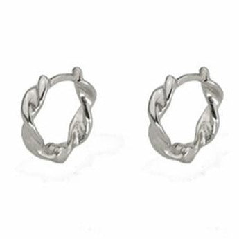 Twisted Huggie Hoop Earrings Empty Whole Jewelry