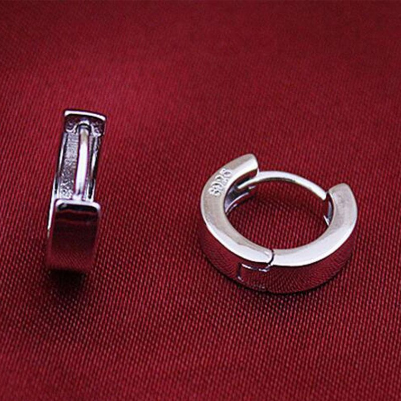 Silver Huggie Hoop Earrings Empty Whole Jewelry
